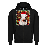 Black heifer christmas Zipper Hoodie - JahusDesignShop