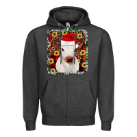 Charcoal Heather heifer christmas Zipper Hoodie - JahusDesignShop
