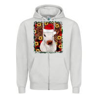 Dove Grey heifer christmas Zipper Hoodie - JahusDesignShop