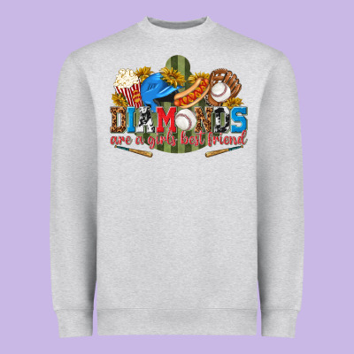 Heavyweight Sweatshirt diamonds are a girls best friend