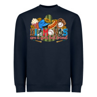 Navy diamonds are a girls best friend Heavyweight Sweatshirt - texasbilliewilder