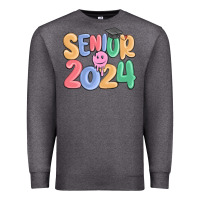 Charcoal Heather senior 2024 Premium Sweatshirt - MaliasSmallBusiness