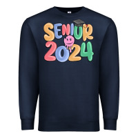 Navy senior 2024 Premium Sweatshirt - MaliasSmallBusiness