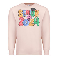 Pale Pink senior 2024 Premium Sweatshirt - MaliasSmallBusiness
