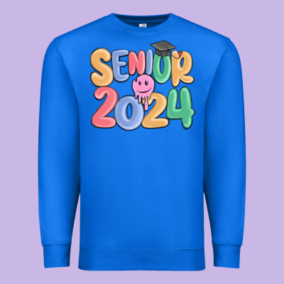 Senior 2024 Premium Sweatshirt Designed By Maliassmallbusiness