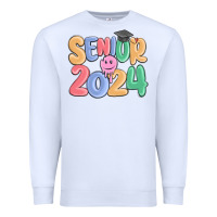 White senior 2024 Premium Sweatshirt - MaliasSmallBusiness
