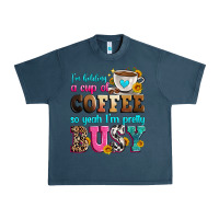 Midnight Navy i'm holding a cup of coffee so yeah i'm pretty bus Urban Heavy Tee - Zillion Design Studio