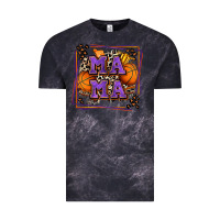Cloud Black basketball mama with leopard Vintage Tee - Zillion Design Studio