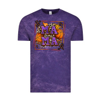 Cloud Purple basketball mama with leopard Vintage Tee - Zillion Design Studio