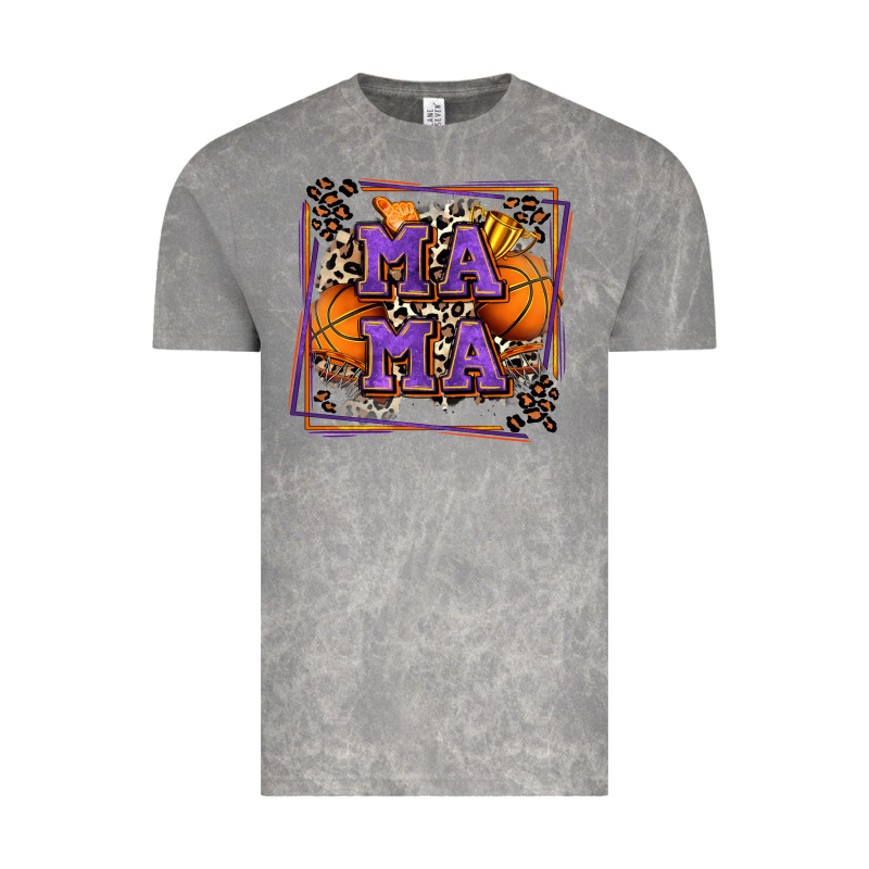 Basketball Mama With Leopard Vintage Tee by Zillion Design Studio | Teevron