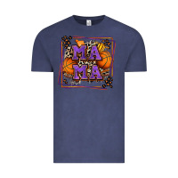 Vintage Denim basketball mama with leopard Vintage Tee - Zillion Design Studio