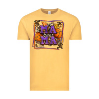 Vintage Mustard basketball mama with leopard Vintage Tee - Zillion Design Studio