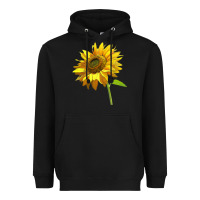 Black sunflower Heavyweight Hoodie - LillyAllenDesigns