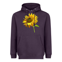 Plum sunflower Heavyweight Hoodie - LillyAllenDesigns