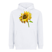 White sunflower Heavyweight Hoodie - LillyAllenDesigns