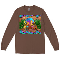 Chestnut salty beach Long Sleeve Tee - HRA Design Shop