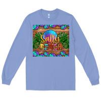 Colony Blue salty beach Long Sleeve Tee - HRA Design Shop