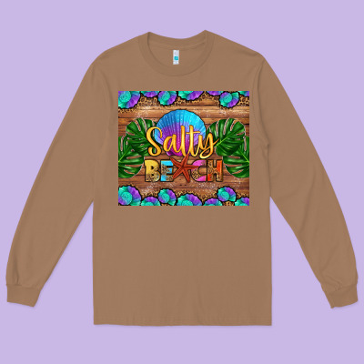 Salty Beach Long Sleeve Tee Designed By Hra Design Shop