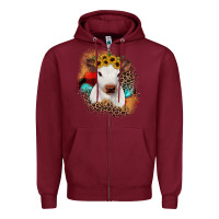 Burgundy christmas heifer Zipper Hoodie - JahusDesignShop