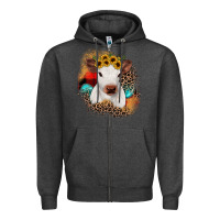 Charcoal Heather christmas heifer Zipper Hoodie - JahusDesignShop