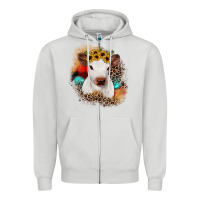 Dove Grey christmas heifer Zipper Hoodie - JahusDesignShop
