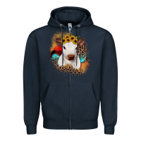 Navy christmas heifer Zipper Hoodie - JahusDesignShop