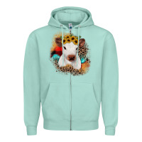 Seafoam christmas heifer Zipper Hoodie - JahusDesignShop