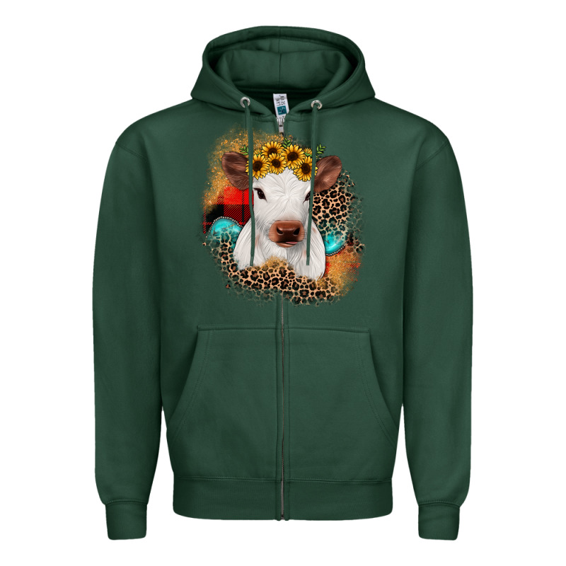 Christmas Heifer Zipper Hoodie by JahusDesignShop | Teevron