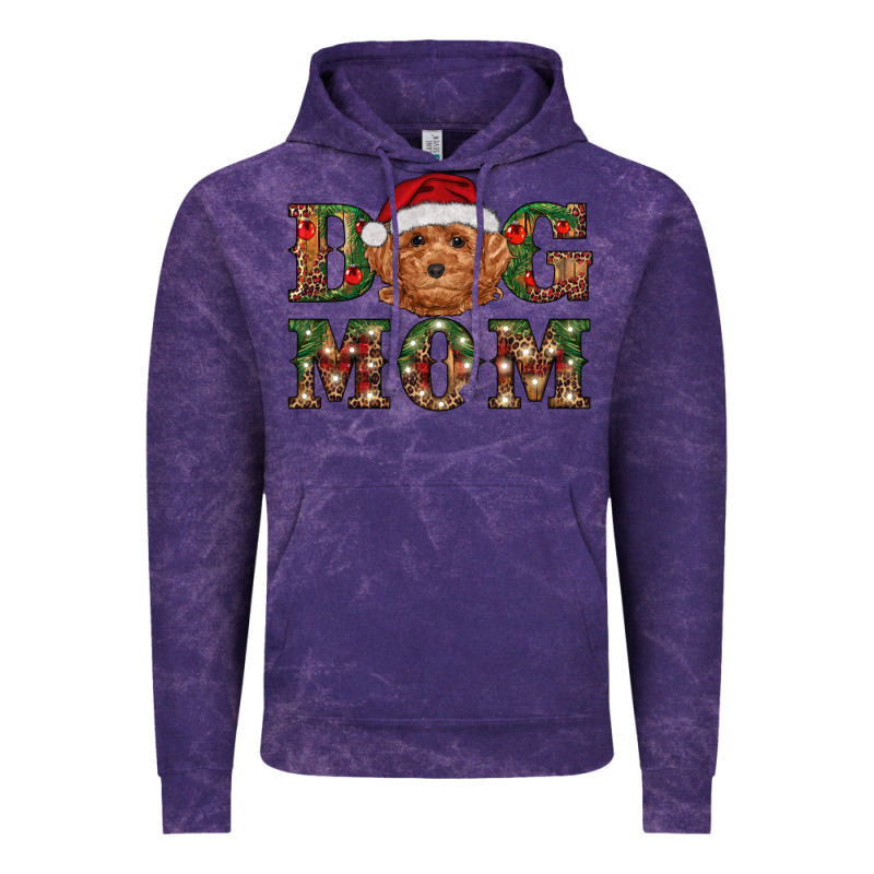 Christmas Toy Poodle Dog Mom Vintage Hoodie by RanaPortraitStore | Teevron