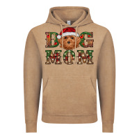 Vintage Coffee Christmas Toy Poodle Dog Mom Vintage Hoodie - RanaPortraitStore