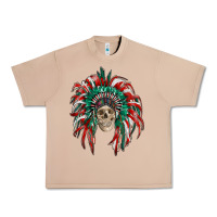Burro mexican flag indian headdress with  skull Urban Heavy Tee - RanaPortraitStore