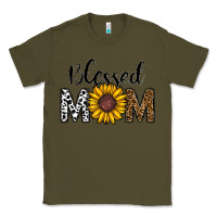 Army Green blessed mom Classic Tee - CowhideDigitalArt