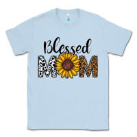 Dusty Blue blessed mom Classic Tee - CowhideDigitalArt
