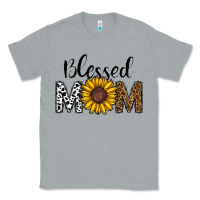 Heather Grey blessed mom Classic Tee - CowhideDigitalArt
