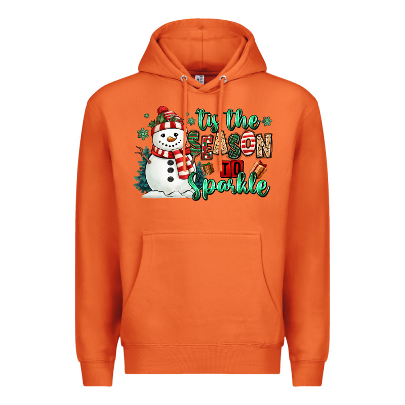 Tis The Season To Sparkle Snowman Premium Hoodie by MaliasSmallBusiness | Teevron
