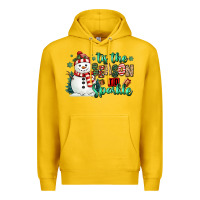 Lemon tis the season to sparkle snowman Premium Hoodie - MaliasSmallBusiness
