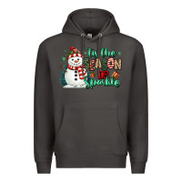 Smoke tis the season to sparkle snowman Premium Hoodie - MaliasSmallBusiness
