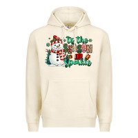 Tofu tis the season to sparkle snowman Premium Hoodie - MaliasSmallBusiness
