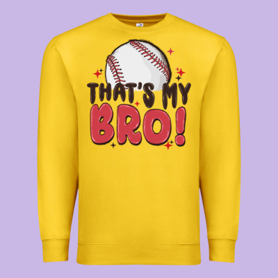 That's My Bro Premium Sweatshirt Designed By Maliassmallbusiness