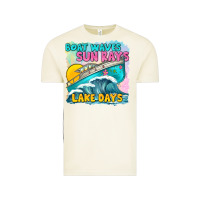 Vintage Arctic boat waves sun rays lake days Vintage Tee - texasbilliewilder