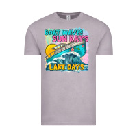 Vintage Zinc boat waves sun rays lake days Vintage Tee - texasbilliewilder