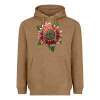 Toasted Coconut crimson blaze sunflower Heavyweight Hoodie - LillyAllenDesigns