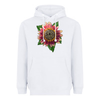 White crimson blaze sunflower Heavyweight Hoodie - LillyAllenDesigns