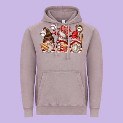 Baseball Gnomes Vintage Hoodie Designed By Zillion Design Studio