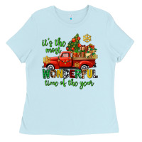 Baby Blue its the most wonderful time of the year Ladies Tee - AdoDesignShop