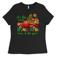 Black its the most wonderful time of the year Ladies Tee - AdoDesignShop