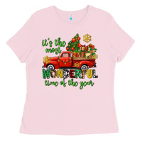 Bubblegum Pink its the most wonderful time of the year Ladies Tee - AdoDesignShop