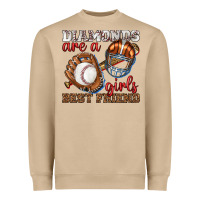 Mushroom diamonds are a girls best friend baseball Heavyweight Sweatshirt - texasbilliewilder