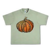 Oil Green leopard pumpkin Urban Heavy Tee - RanaPortraitStore