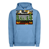Pigment Pebble Blue cowhide cacti sunflowers christmas mousepad Urban Hoodie - Jasminsmagicworld